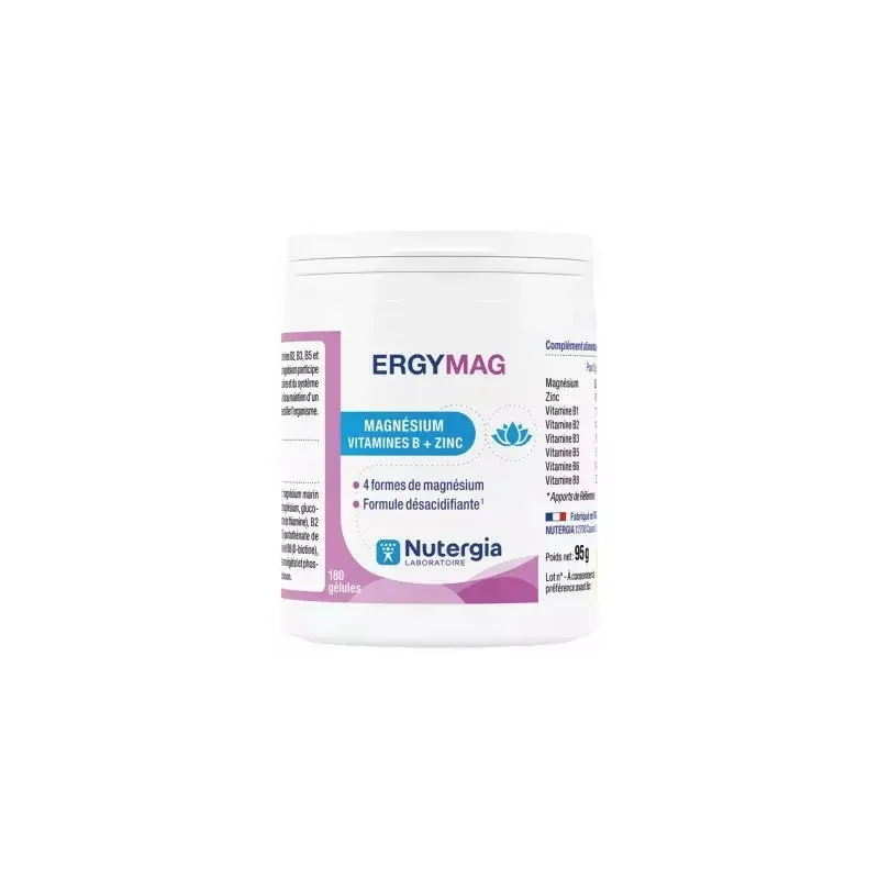 Nutergia ErgyMag 180 gélules - Univers Pharmacie