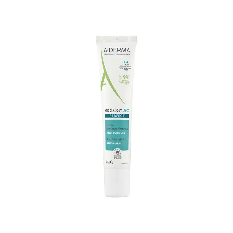 A-Derma Biology AC Fluide Anti-imperfections Anti-marques Bio 40ml - Univers Pharmacie