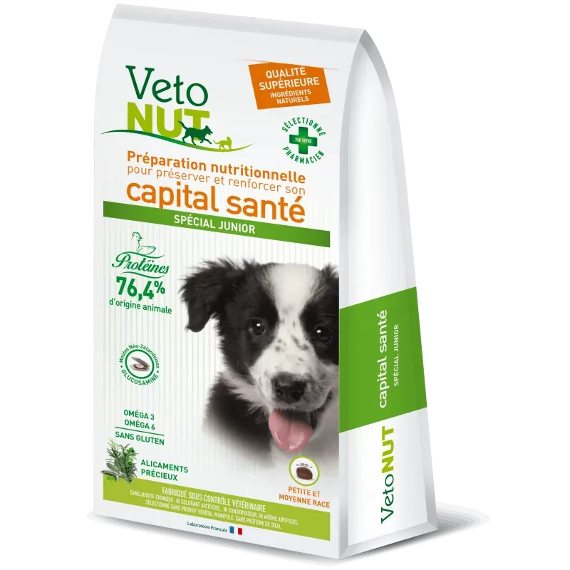 Vetonut Croquettes pour Chien Spécial Junior 2,5kg - Univers Pharmacie