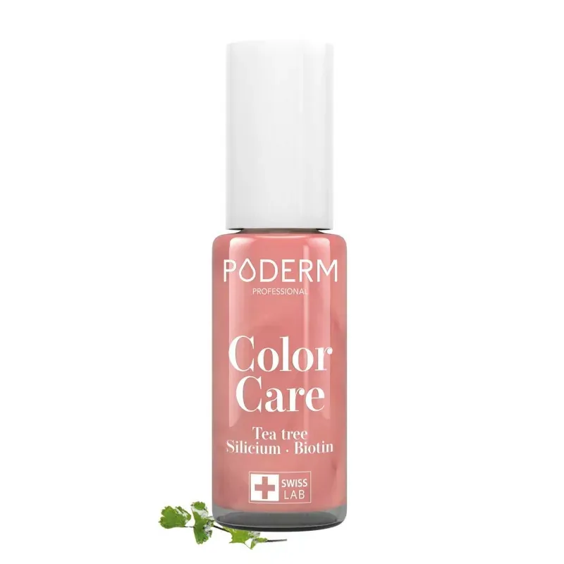 Poderm Color Care Vernis à Ongles Tea Tree Or Rose Brillant 8ml - Univers Pharmacie
