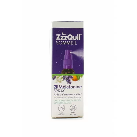 ZzzQuil Sommeil Mélatonine Spray 30ml - Univers Pharmacie