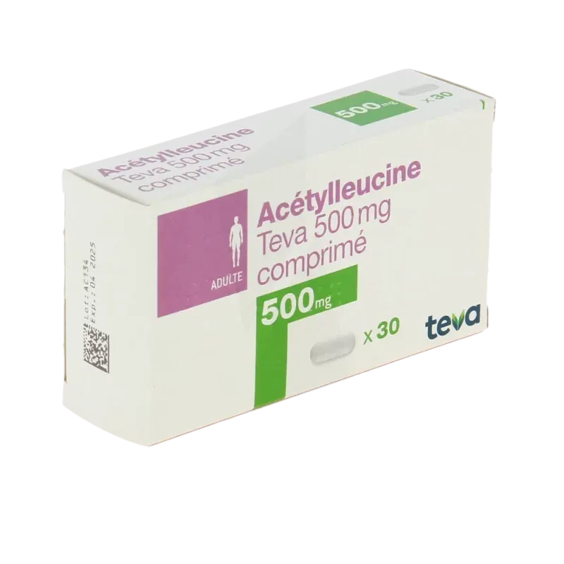 Acétylleucine Teva 500mg 30 comprimés - Univers Pharmacie