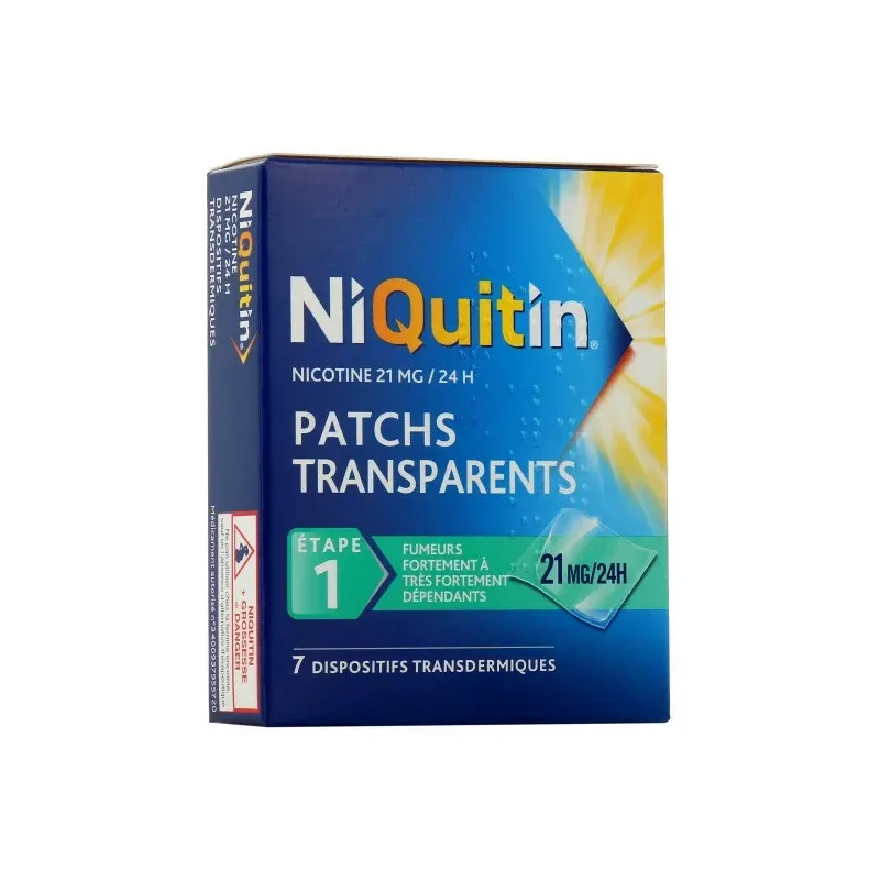 Niquitin 21mg/24h 7 patchs - Univers Pharmacie Niquitin 21mg/24h 7 patchs - Univers Pharmacie