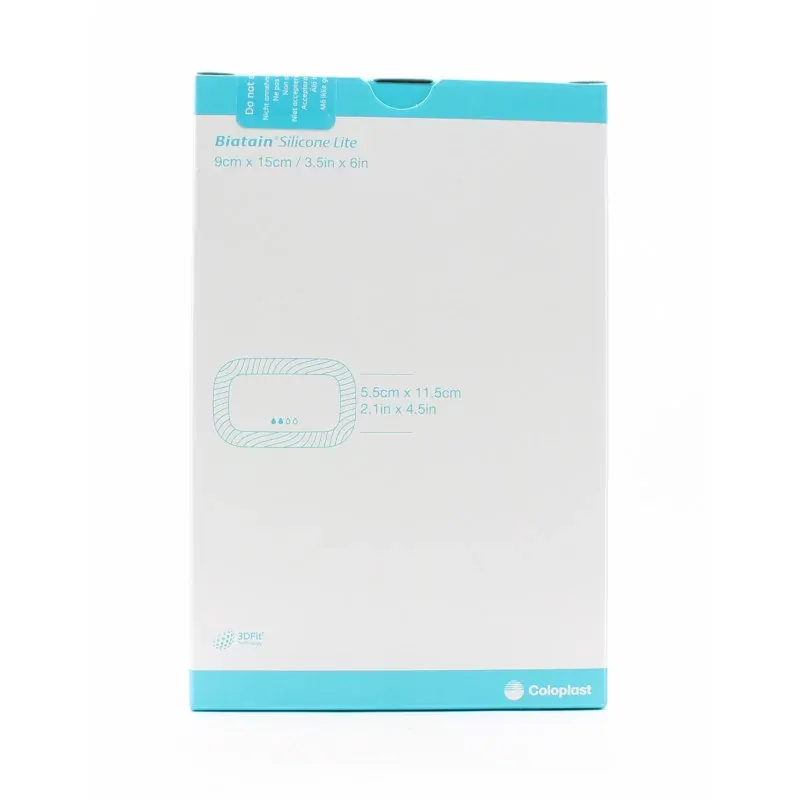 Coloplast Biatain Silicone Lite 9X15cm 10 pansements - Univers Pharmacie
