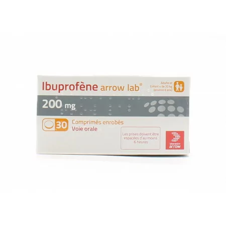Ibuprofène Arrow 200mg 30 comprimés