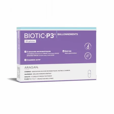 Bioptic P3 Ballonnements 20 gélules - Univers Pharmacie