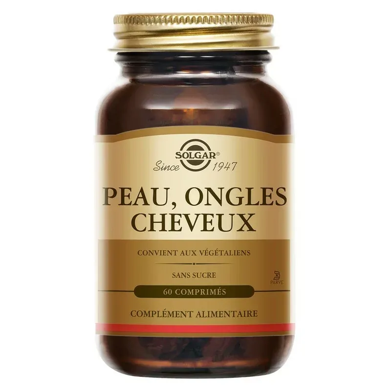 Solgar Peau Ongles Cheveux 60 comprimés - Univers Pharmacie