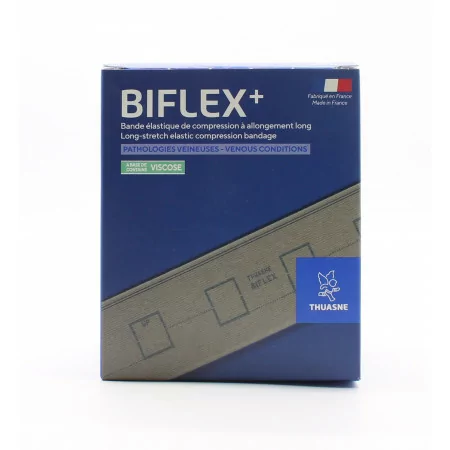 Thuasne Biflex+ Bande Elastique de Compression Etalonnée 17 Forte 8cmX4m - Univers Pharmacie