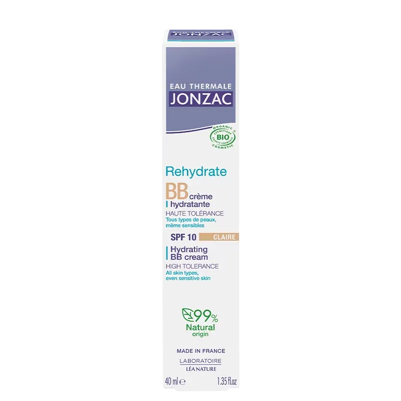 Jonzac Rehydrate BB Crème Hydratante Claire SPF10 Bio 40ml - Univers Pharmacie