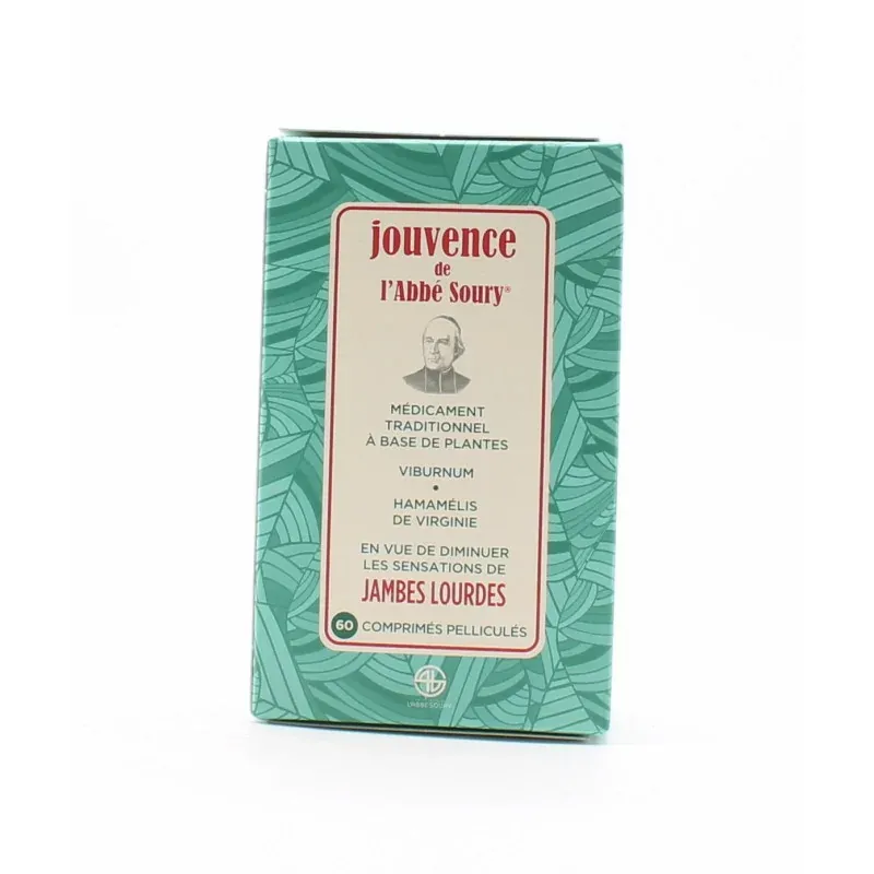 Jouvence de l'Abbé Soury Jambes Lourdes 60 comprimés - Univers Pharmacie