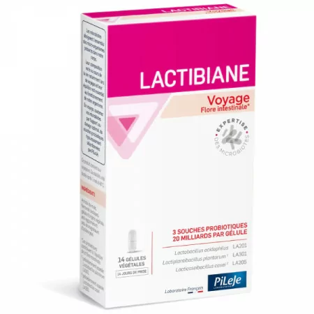 PiLeJe Lactibiance Voyage 14 gélules - Univers Pharmacie