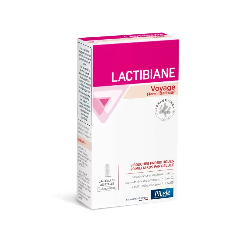 PiLeJe Lactibiance Voyage 14 gélules - Univers Pharmacie