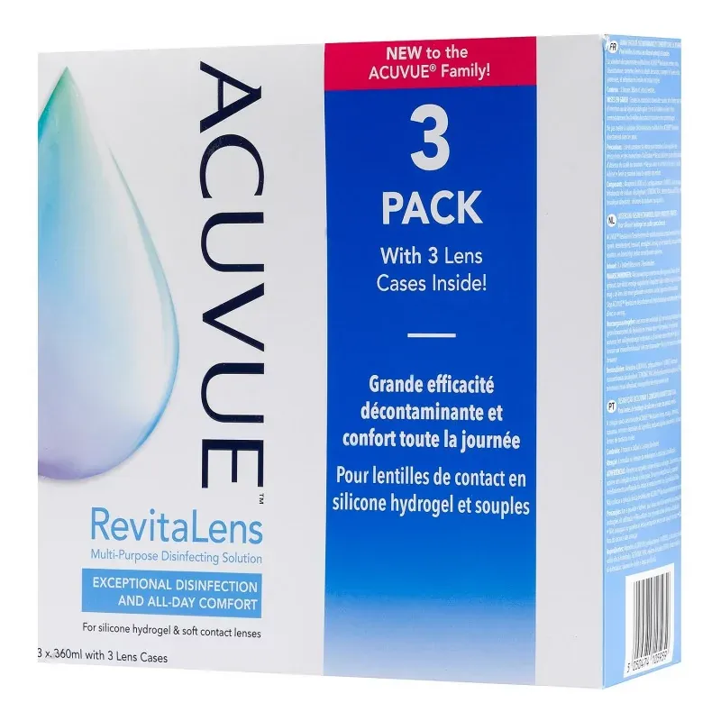 Acuvue Revitalens Solution Lentilles 3X360ml - Univers Pharmacie