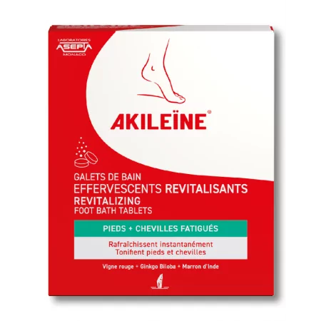 Akileïne Galets de Bain Effervescents et Revitalisants X6 - Univers Pharmacie