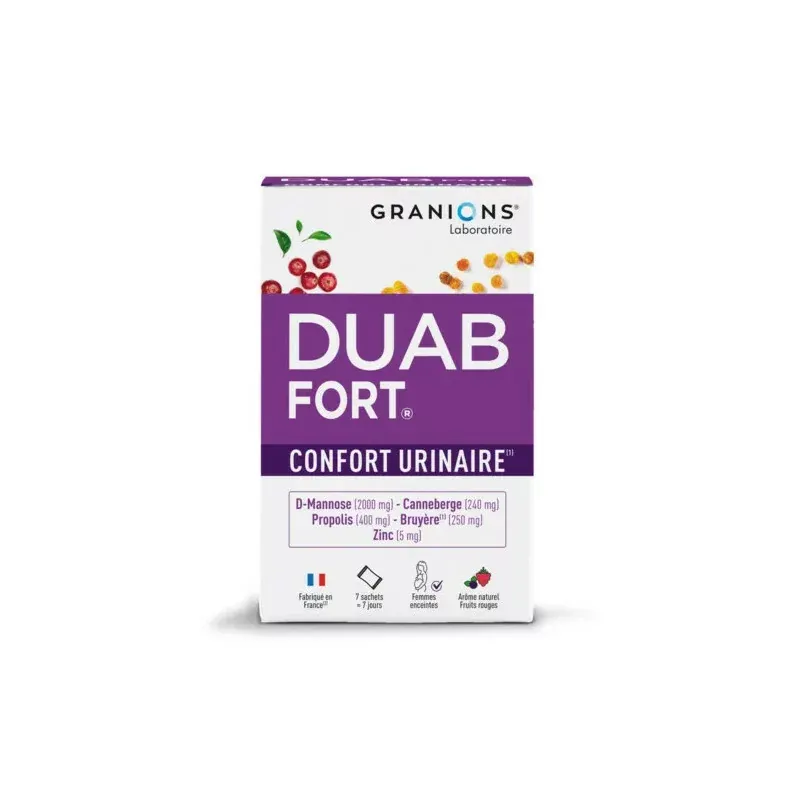 Granions Duab Fort Confort Urinaire 7 sachets - Univers Pharmacie