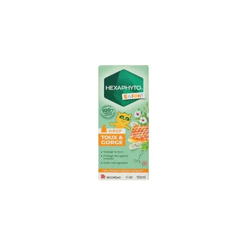 Hexaphyto Enfant Sirop Toux et Gorge 150ml - Univers Pharmacie