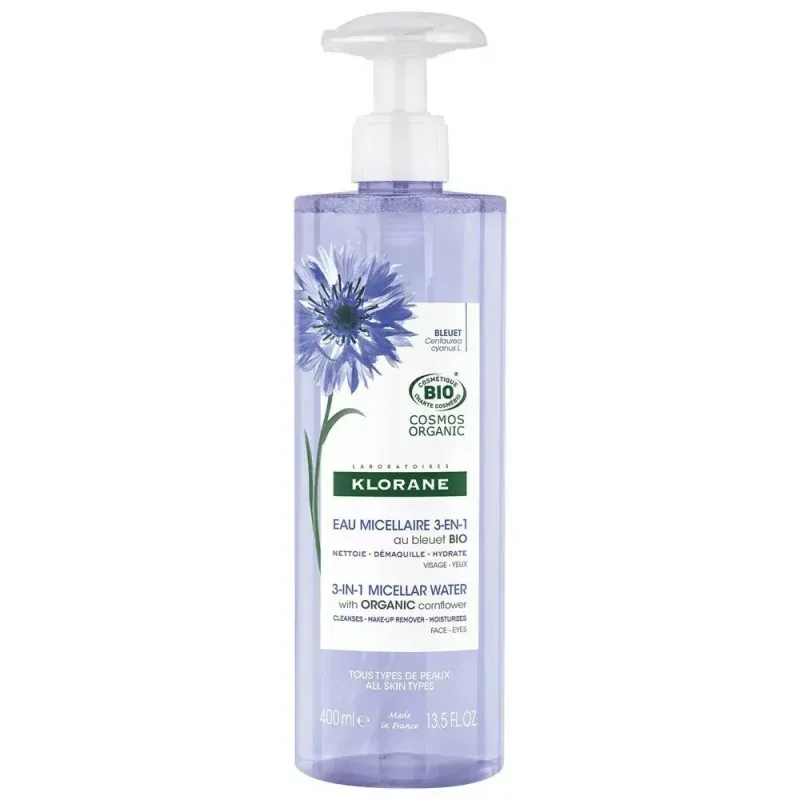 Klorane Eau Micellaire 3-en-1 Bio 400ml - Univers Pharmacie