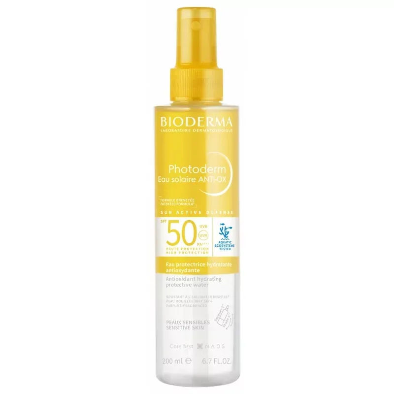 Bioderma Photoderm Eau Solaire ANTI-OX SPF50 200ml - Univers Pharmacie
