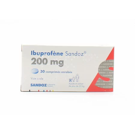 Ibuprofène 200mg Sandoz 30 comprimés - Univers Pharmacie