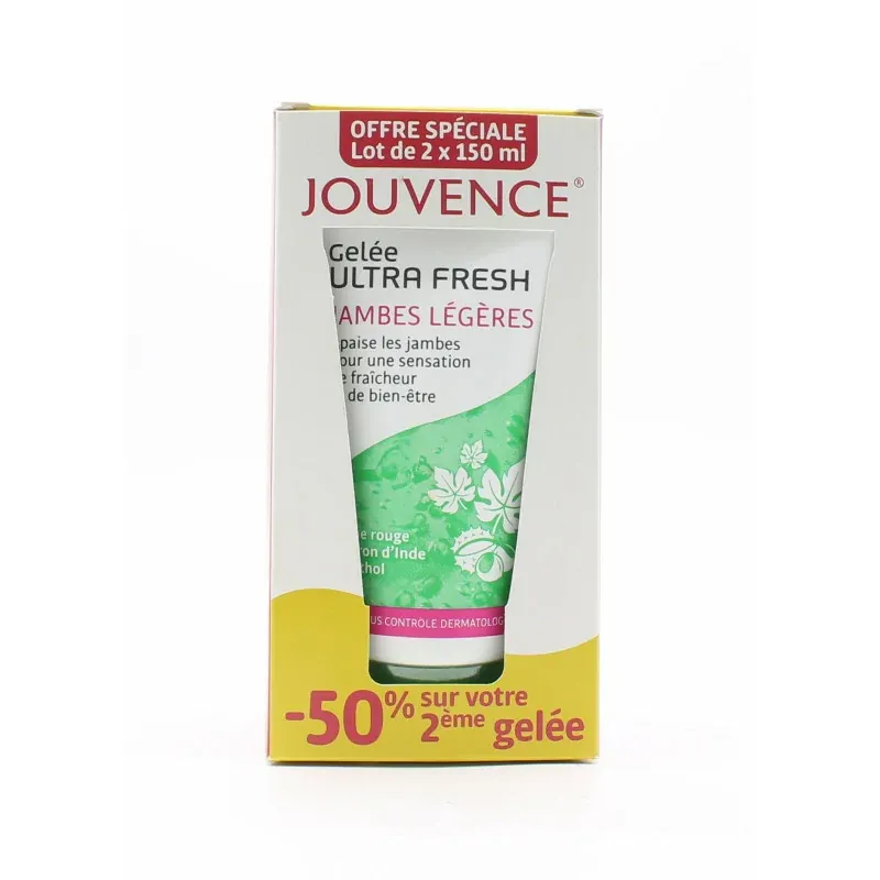 Jouvence Gelée Ultra Fresh Jambes Légères 2X60ml - Univers Pharmacie
