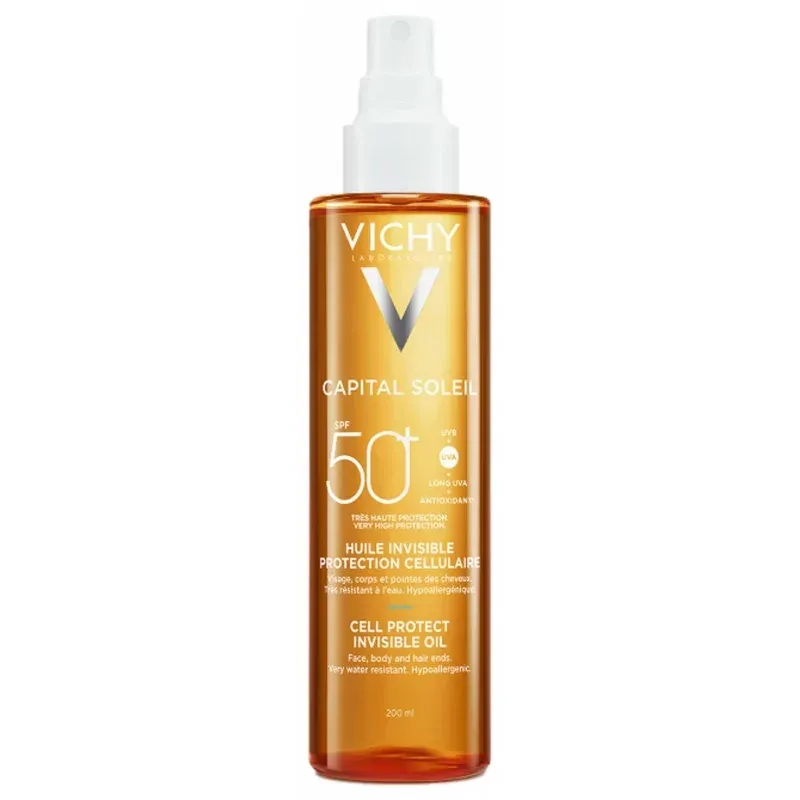 Vichy Capital Soleil Huile Invisible SPF50+ 200ml - Univers Pharmacie