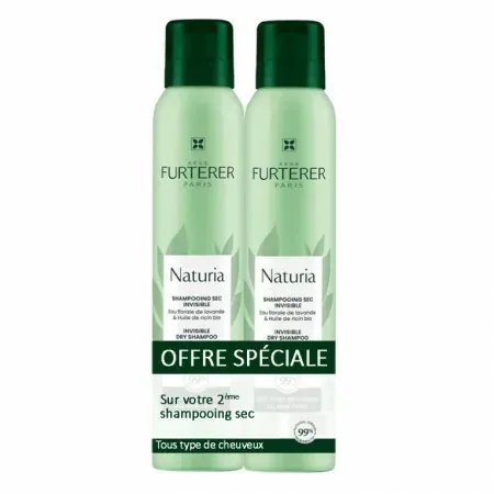 Furterer Naturia Shampooing Sec Invisible 2X200ml - Univers Pharmacie