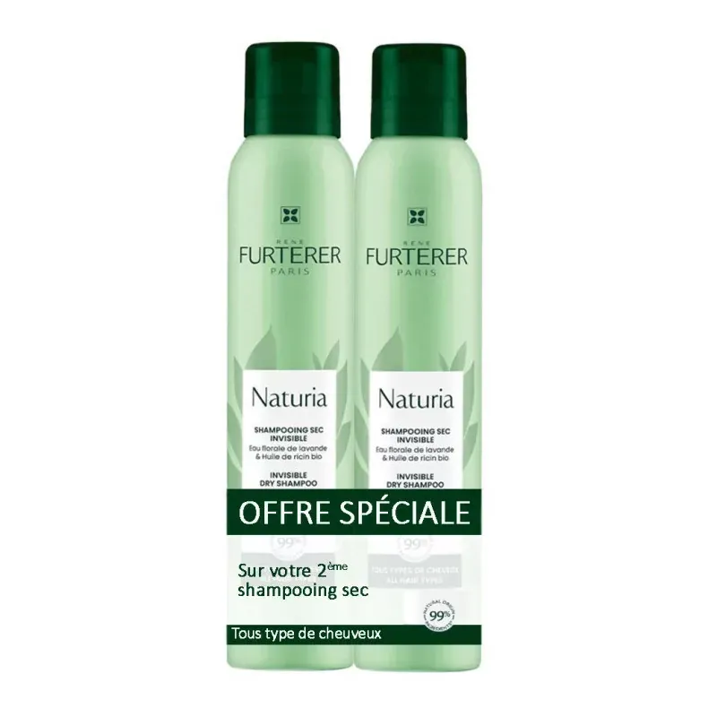 Furterer Naturia Shampooing Sec Invisible 2X200ml - Univers Pharmacie