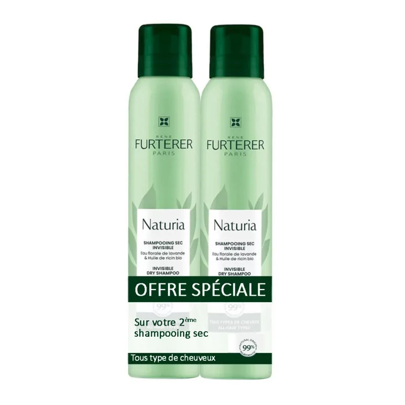 Furterer Naturia Shampooing Sec Invisible 2X200ml - Univers Pharmacie
