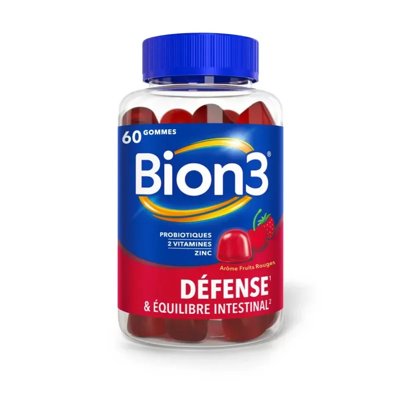 Bion 3 Défense & Equilibre Intestinal 60 gommes - Univers Pharmacie