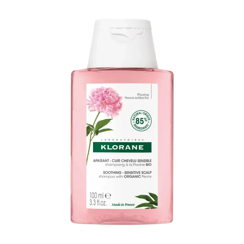 Klorane Shampoing Apaisant Pivoine Bio 100ml - Univers Pharmacie
