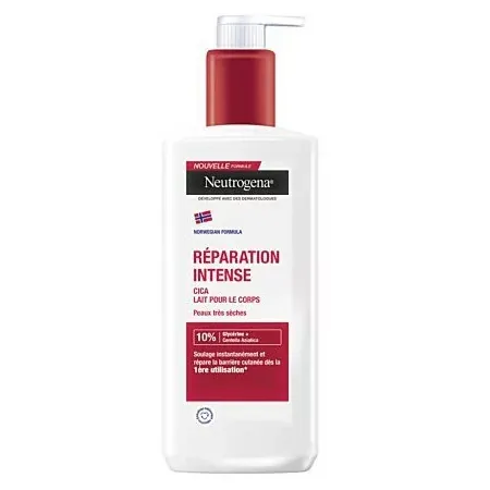 Neutrogena Réparation Intense Cica Lait Corps Peaux Très Sèches 400ml - Univers Pharmacie