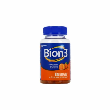 Bion 3 Défense & Equilibre Intestinal Orange 60 gommes - Univers Pharmacie