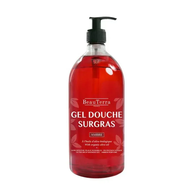 BeauTerra Gel Douche Surgras Ambre 1L - Univers Pharmacie