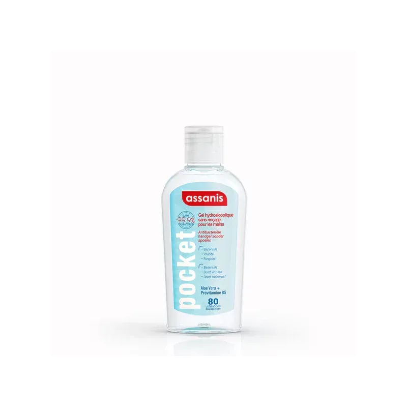 Assanis Gel Mains Hydroalcoolique 80ml - Univers Pharmacie