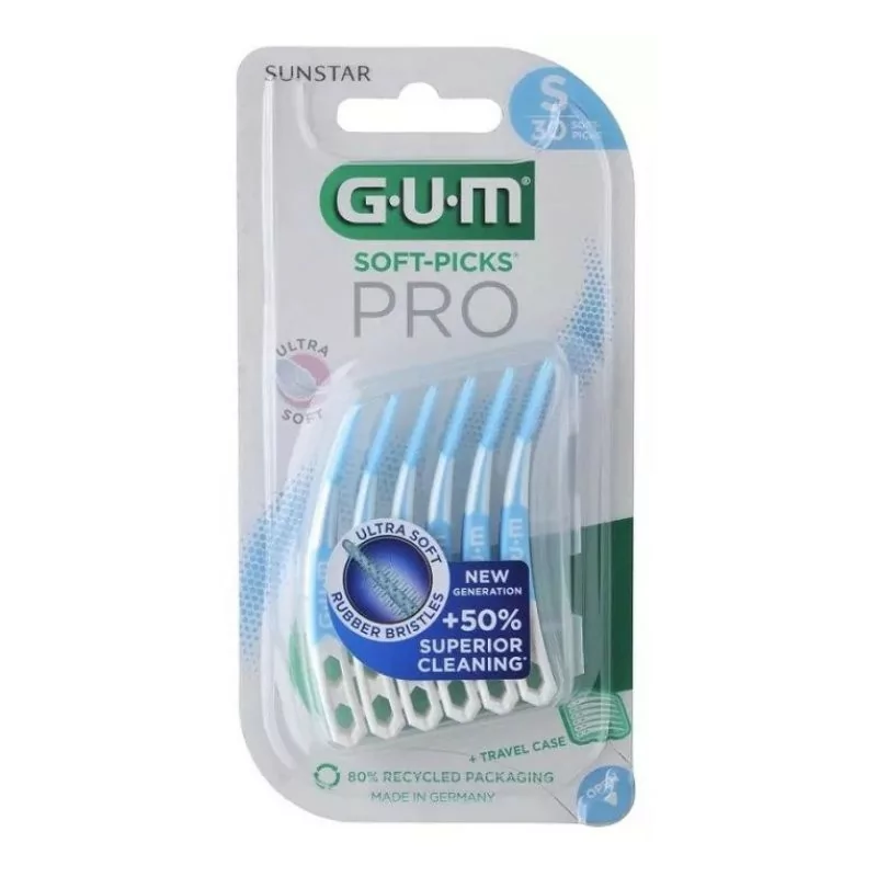 GUM Soft-Picks Pro Taille S 30 bâtonnets - Univers Pharmacie