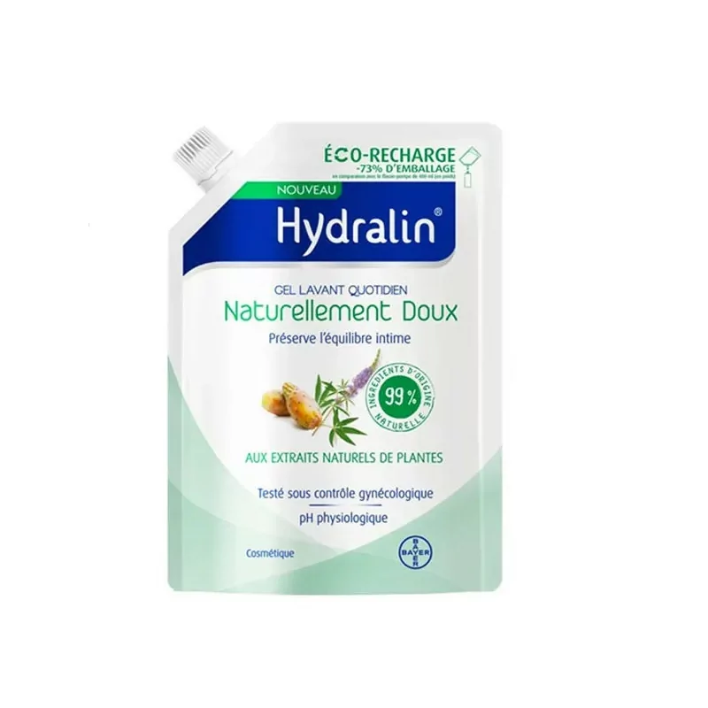 Hydralin Gel Lavant Quotidien Naturellement Doux Eco-recharge 400ml - Univers Pharmacie