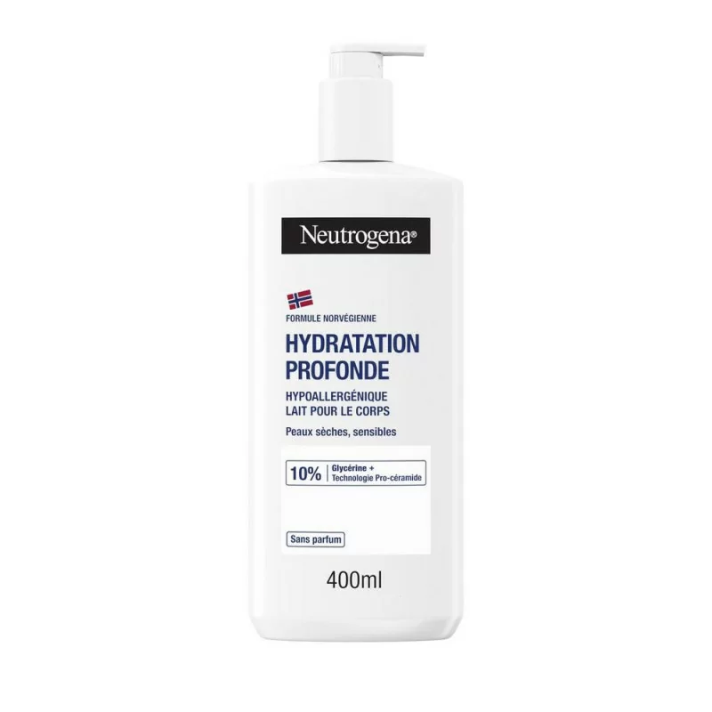 Neutrogena Hydratation Profonde Lait Corps Hypoallergénique 400ml - Univers Pharmacie