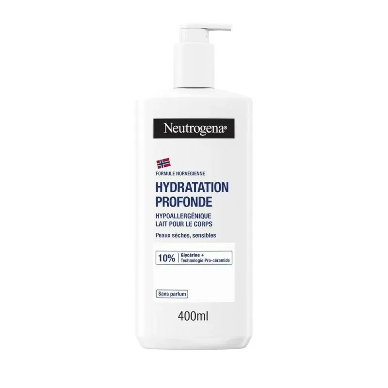 Neutrogena Hydratation Profonde Lait Corps Hypoallergénique 400ml - Univers Pharmacie Neutrogena Hydratation Profonde Lait Corps Hypoallergénique 400ml - Univers Pharmacie