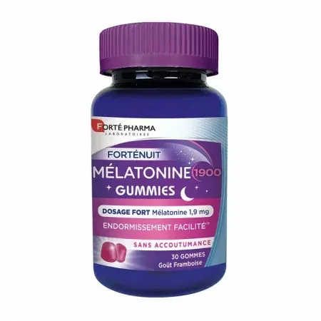 Forté Pharma Forténuit Mélatonine 1900 Gummies 30 gommes - Univers Pharmacie