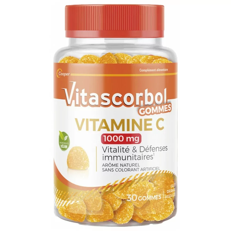 Vitascorbol Gommes Vitamine C 1000mg X30 - Univers Pharmacie