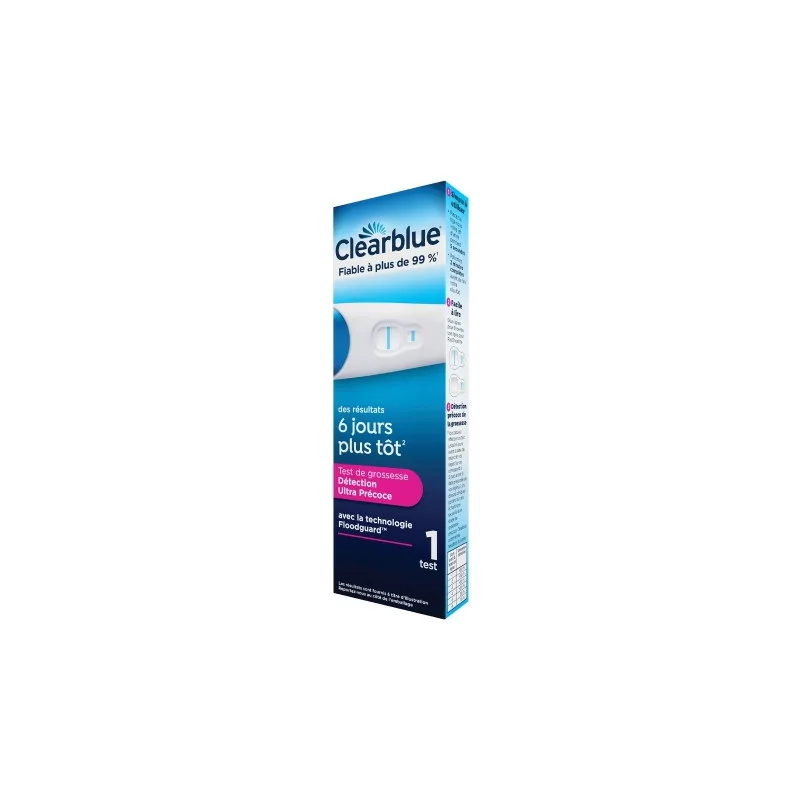 Clearblue Test de Grossesse Détection Ultra Précoce x1 - Univers Pharmacie