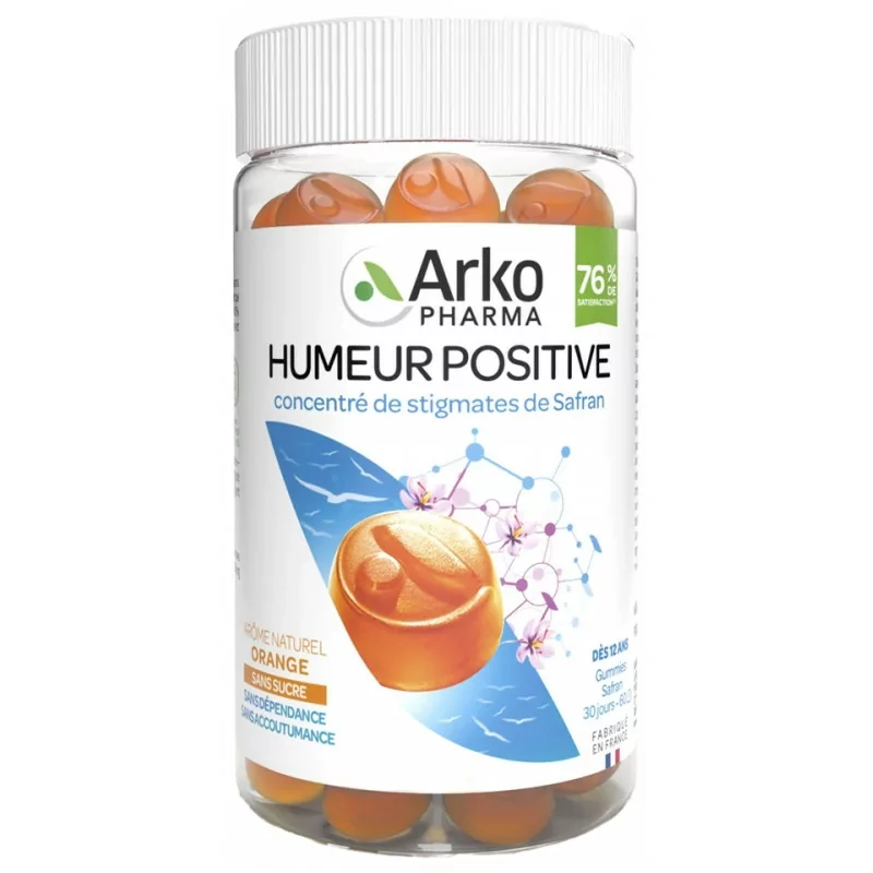 Arkopharma Humeur Positive 60 gummies - Univers Pharmacie