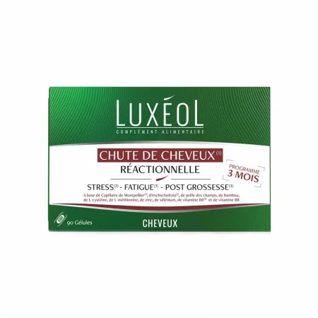 Luxéol Chute de Cheveux Réactionnelle Programme 3 Mois - Univers Pharmacie