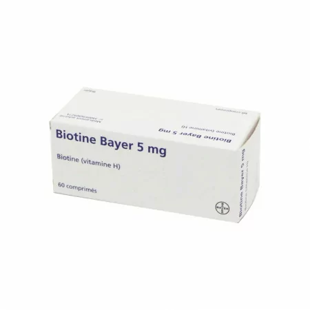Bayer Biotine 5mg 60 comprimés - Univers Pharmacie