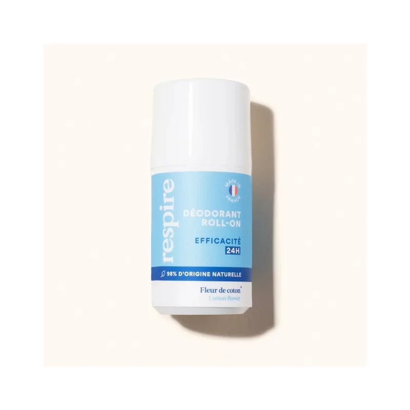 Respire Déodorant Roll-on Fleur de Coton 50ml - Univers Pharmacie