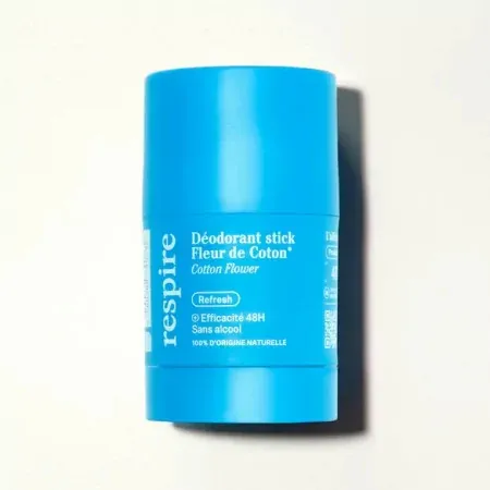 Respire Déodorant Stick Rechargeable Fleur de Coton 50g - Univers Pharmacie