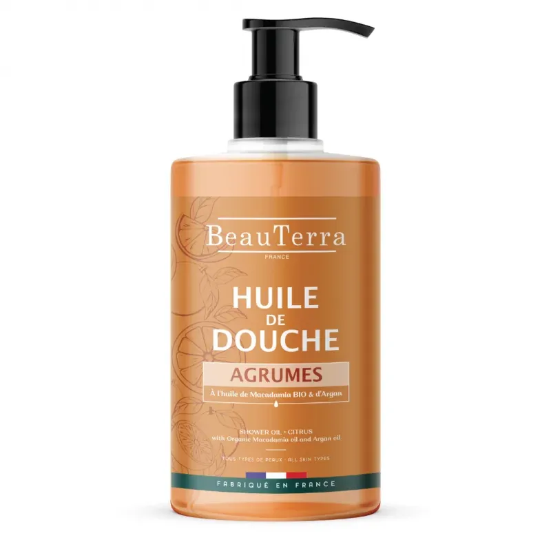 BeauTerra Huile de Douche Agrumes 750ml - Univers Pharmacie