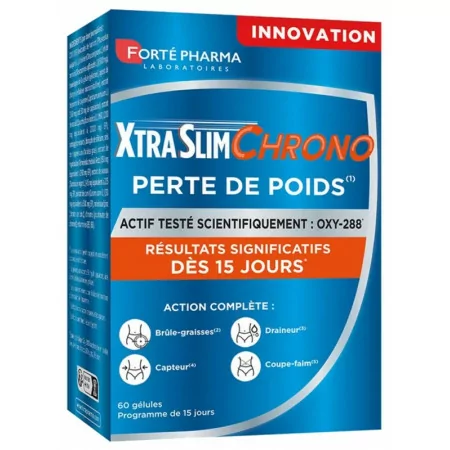 Forté Pharma XtraSlim Chrono Perte de Poids 60 gélules - Univers Pharmacie