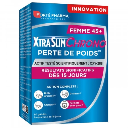 Forté Pharma XtraSlim Chrono Perte de Poids Femme 45+ 60 gélules - Univers Pharmacie