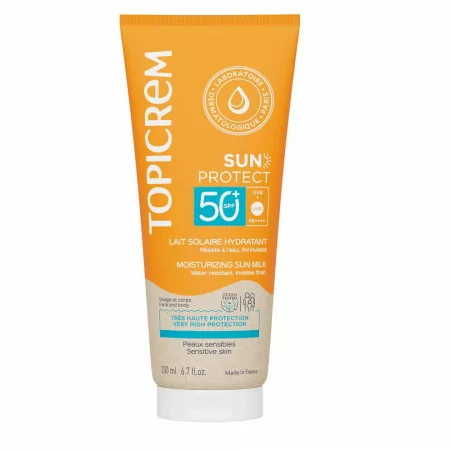 Topicrem Sun Protect Lait Solaire Hydratant SPF50+ 200ml - Univers Pharmacie